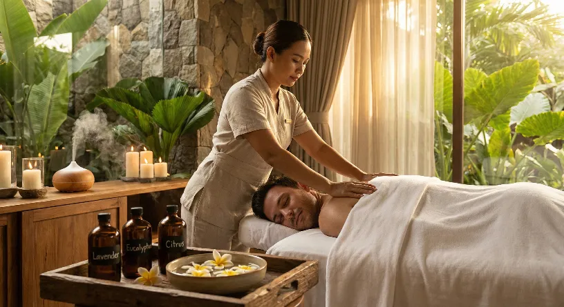 Aromatherapy Massage Relaxation With Essential Oils