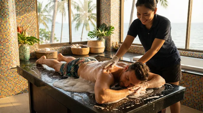 Playful Pattaya Professional Soapy Massage Session