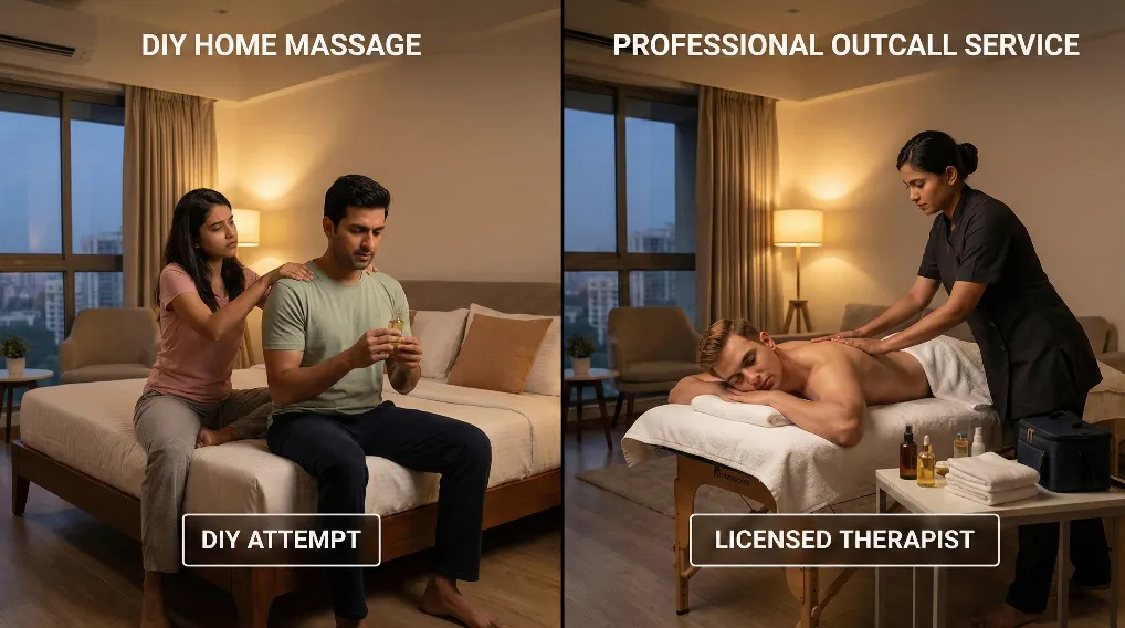 Diy Couples Massage Versus Professional Home Massage Experience