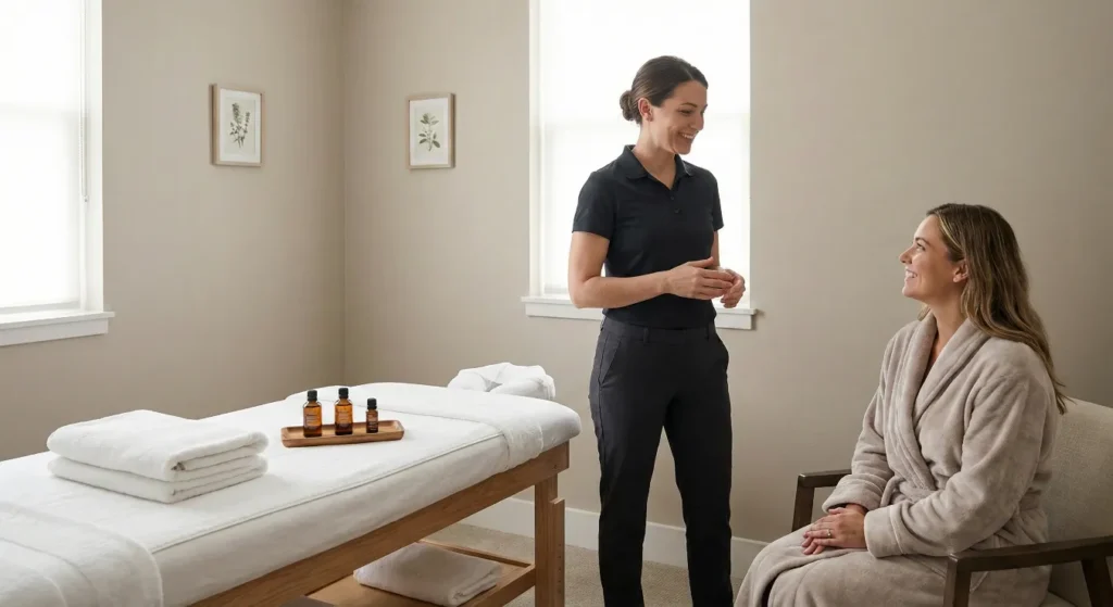 Full Body Massage Session Consultation Overview