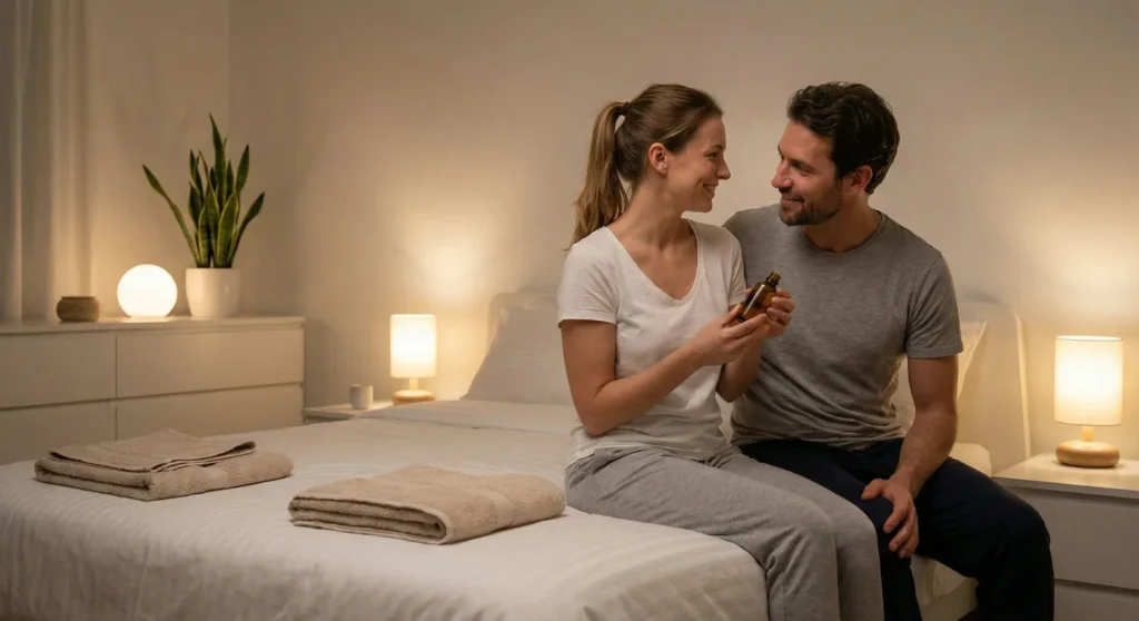 Preparing Partner For Full Body Massage