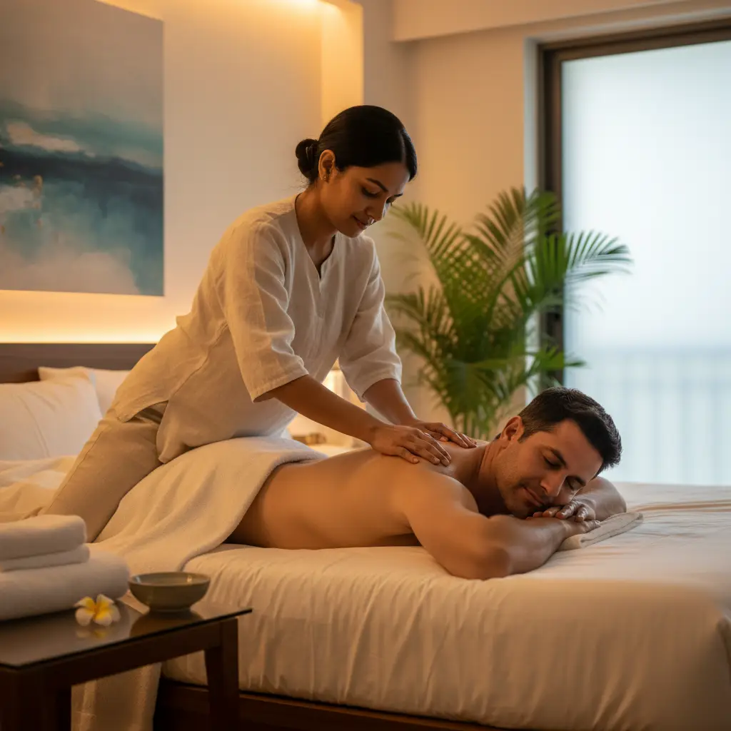 Relaxing Hand Massage Before Nuru Session