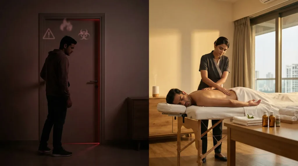 Safer Erotic Massage Versus Risky Happy Ending